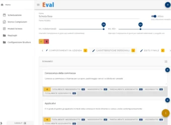 Eval screenshot piattaforma web creazione scheda